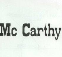 mc carthy