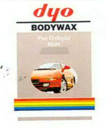 dyo bodywax araba şekli