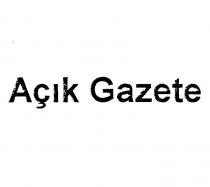 açık gazete