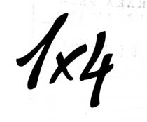 1x4