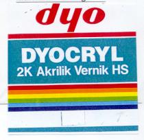 dyo dyocryl 2k akrilik hs