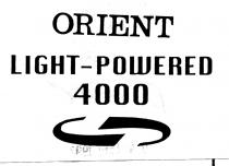 orient light-powered 4000
