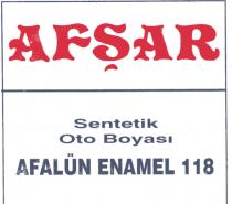 afşar afalün enamel 118