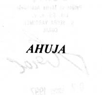 ahuja