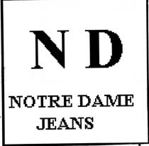 nd notre dame jeans