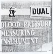 dual a blood pressure measuring insrument yilan şekili