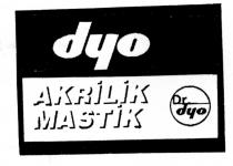 dyo akrilik mastik
