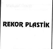 rekor plastik