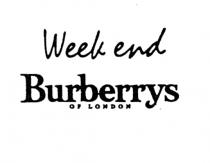 week end burberrys