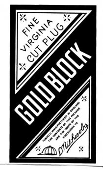 gold block fine virginia cut plug