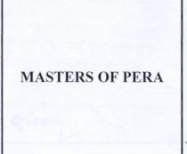 masters of pera