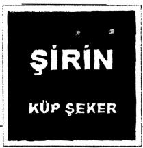 şirin küp şeker