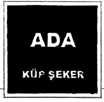 ada küp şeker