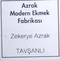 azrak modern ekmek fabrikasi zekerye azrak tavşanli