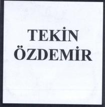 tekin özdemir