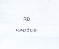 rd radius