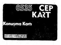 0535 cep kart konuşma karti