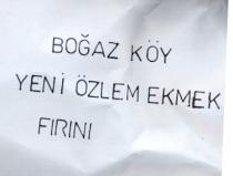 boğaz köy yeni özlem ekmek firini