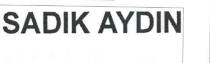 sadik aydin