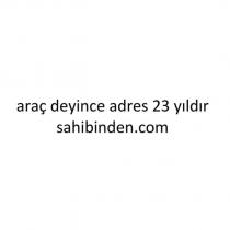 araç deyince adres 23 yıldır sahibinden.com