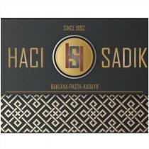 hacı sadık baklava pasta kadayıf since 1992