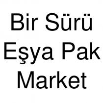 bir sürü eşya pak market