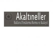 akaltıneller baklava dondurma burma ve kadayıf