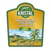 kristal 1938 natürel sızma zeytinyağı extra virgin olive oil soğuk sıkım net 1000 ml