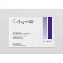 collagen forte premium hidrolize peptit tip 1 tip 2 ve tip 3 kolajen içerir c vitamini çinko selenyum probiyotik vitamin d3 ve hyalüronik asit 90x1500 mg tablet takviye edici gıdadır tabletleri çiğnemeyeniz tavsiye edilen günlük dozu aşmayınız