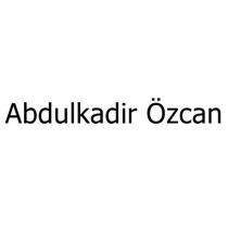 abdulkadir özcan