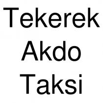 tekerek akdo taksi