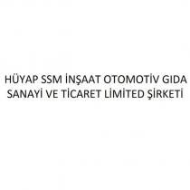 hüyap ssm inşaat otomotiv gıda sanayi ve ticaret limited şirketi