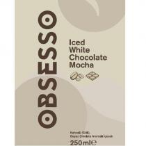 obsesso ıced white chocolate mocha kahveli, sütlü, beyaz çikolata aromalı içecek 250 mle