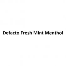 defacto fresh mint menthol