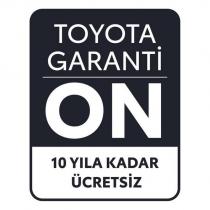 toyota garanti on 10 yıla kadar ücretsiz