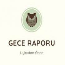gece raporu uykudan önce