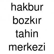 hakbur bozkır tahin merkezi