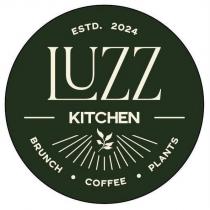 estd. 2024 luzz kitchen brunch coffee plants