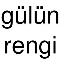 gülün rengi