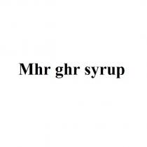 mhr ghr syrup
