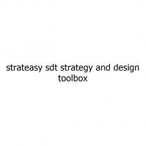 strateasy sdt strategy and design toolbox