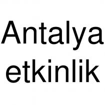 antalya etkinlik