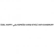 özel happy kepeğe karşı etkili anti-dandruff