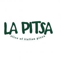 la pitsa slice of italian pizza