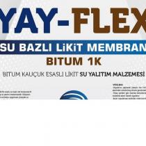 yay-flex su bazlı likit membran bitum 1 k bitum kauçuk esaslı liket su yalıtım malzemesi