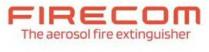 firecom the aerosol fire extinguisher