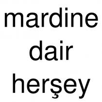 mardine dair herşey