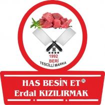1992'den beri tescilli marka has besin et erdal kızılırmak h
