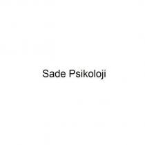 sade psikoloji