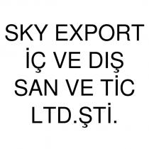 sky export iç ve dış san ve tic ltd.şti.